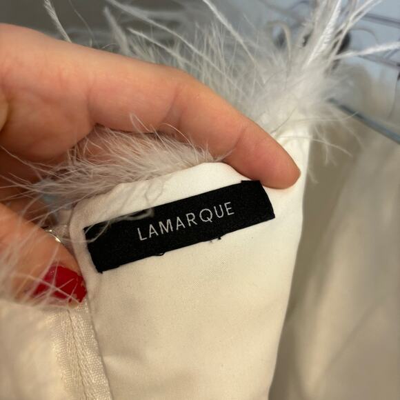 Lamarque Zaina Feather Bustier Top - Picture 4 of 9